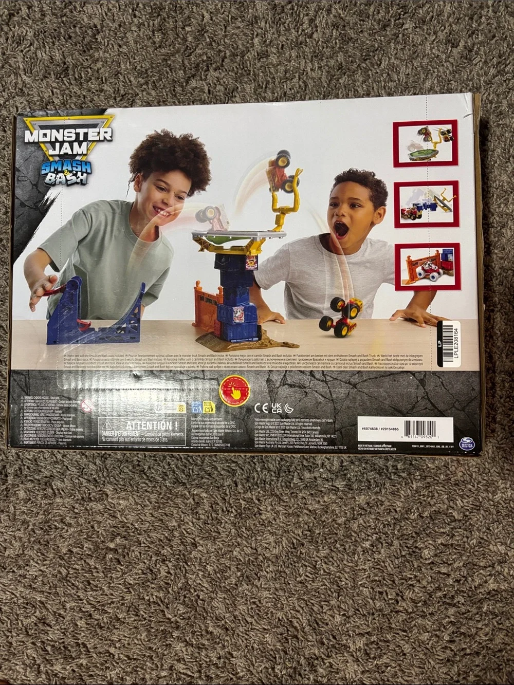 Monster Jam Classroom Crusher Crash Course Playset - Orange & Green
